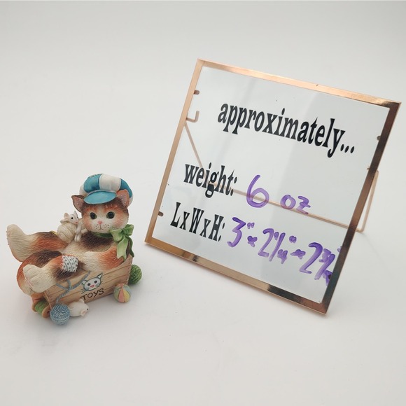 Calico Kittens Cat Figurine “Always Paws For Playtime” Enesco Priscilla Hillman - Picture 10 of 10